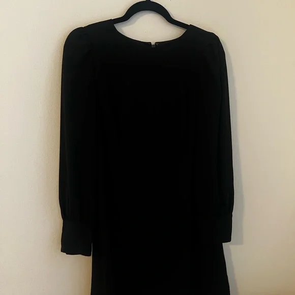 J. Crew Classic Black Long Sleeve Dress - Picture 3 of 3